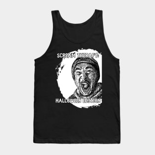 Scream Therapy Halloween Edition Graphic Design Tank Top